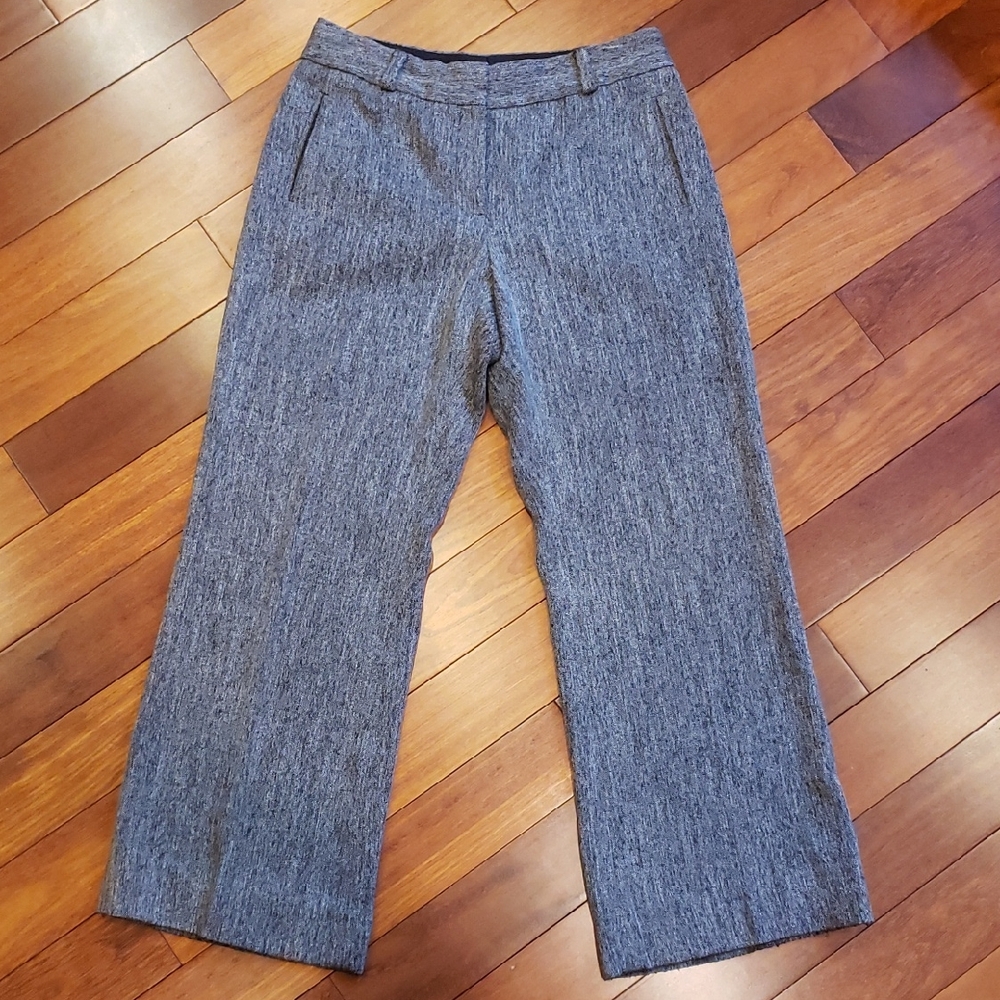 Classiques Entier Wide Leg Trouser Slacks Women's 6 Brown White Twill pants